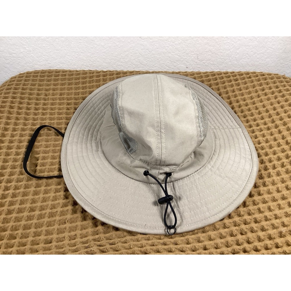 Swiss Tech Performance Gear Outback Safari Hat Unisex S-M Beige Snap Wide Brim